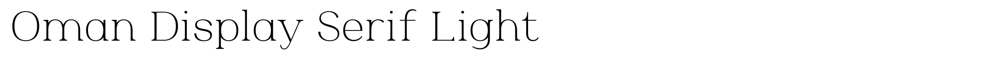Oman Display Serif Light image